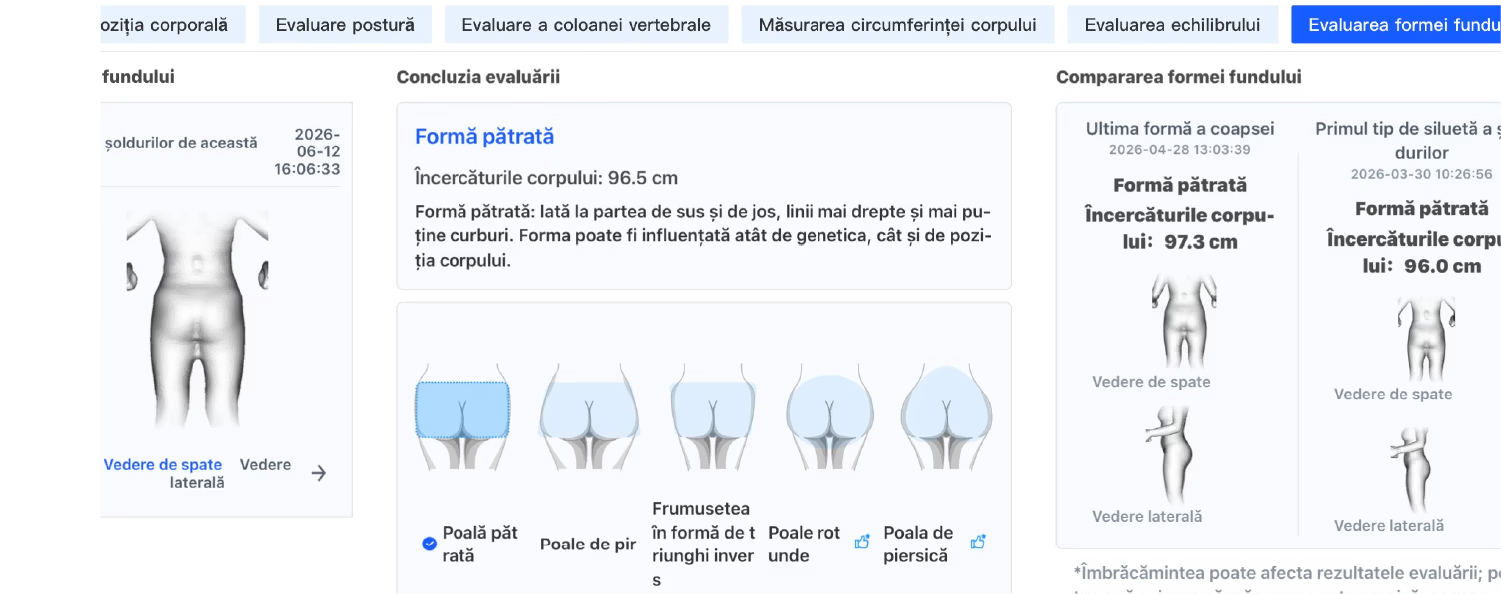 REVO Body Scan — evaluare corporală 3D